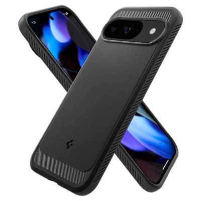 Husa pentru Google Pixel 9 , 9 Pro - Spigen Rugged Armor - Black - 2