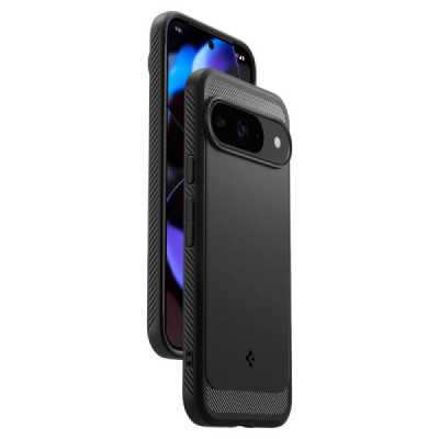 Husa pentru Google Pixel 9 , 9 Pro - Spigen Rugged Armor - Black - 6