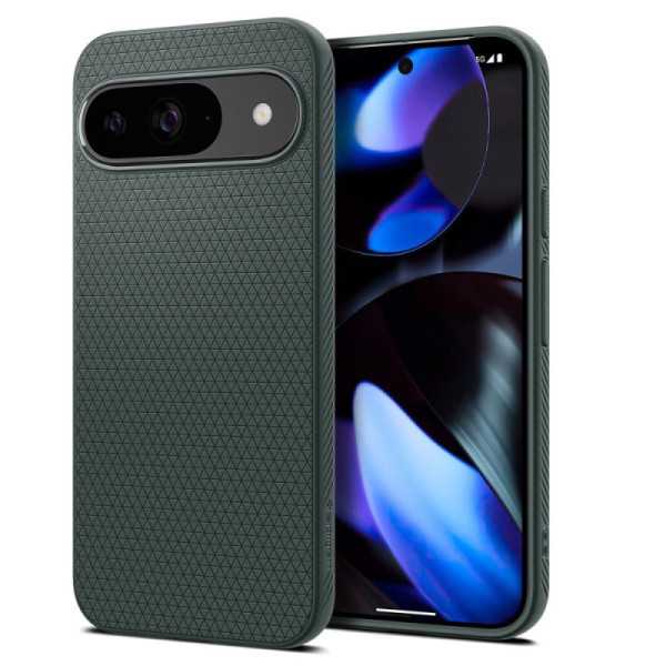 Husa pentru Google Pixel 9, 9 Pro - Spigen Liquid Air, Abyss Green