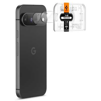 Folie Camera pentru Google Pixel 9 (set 2) - Spigen Glas.tR Optik EZ Fit - Clear - 2