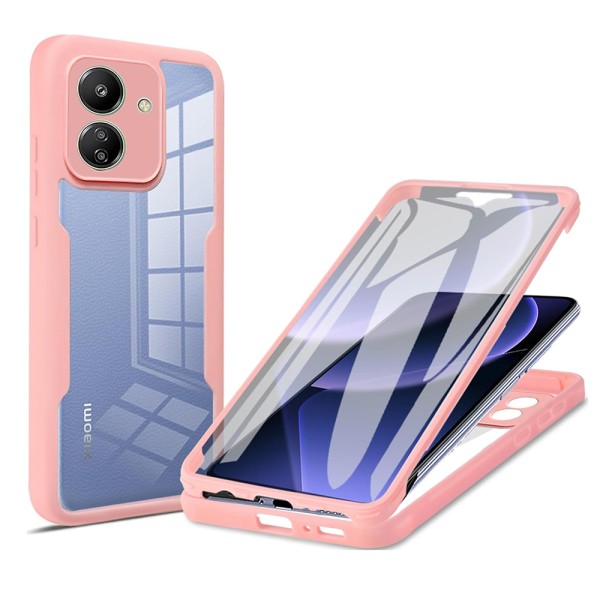 Husa + folie pentru Xiaomi Redmi 13C 4G / Poco C65, Techsuit ColorVerse 360 Series Pink
