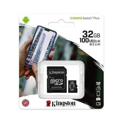 Card de Memorie cu Adaptor, 32GB - Kingston Canvas Select Plus (SDCS2/32GB) - Black - 2