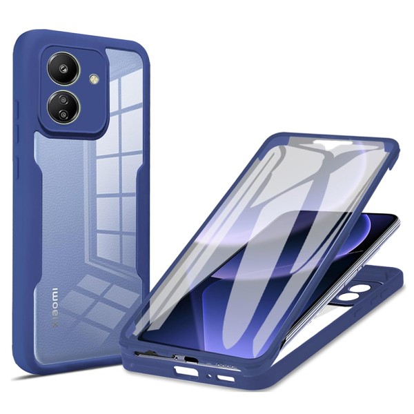 Husa + folie pentru Xiaomi Redmi 13C 4G / Poco C65, Techsuit ColorVerse 360 Series, albastru