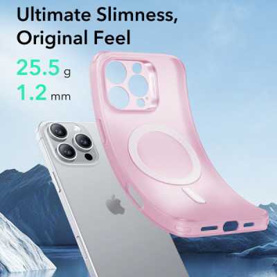 Husa pentru iPhone 16 Pro Max - ESR Zero HaloLock - Frosted Pink - 3