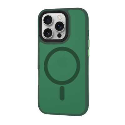 Husa pentru iPhone 16 Pro , Techsuit HaloFrost MagSafe Series , midnight green - 3