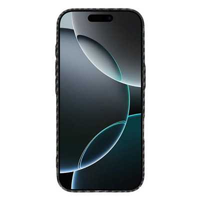 Husa pentru iPhone 16 Pro , Techsuit Carbonite FiberShell , negru - 2