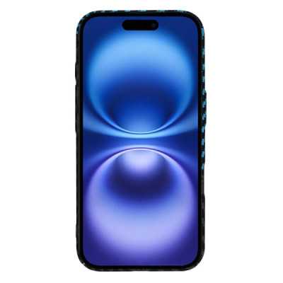 Husa pentru iPhone 16 , Techsuit Carbonite FiberShell , Blue Pulse - 2