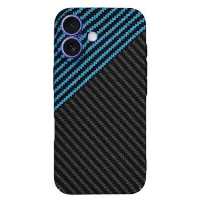 Husa pentru iPhone 16 , Techsuit Carbonite FiberShell , Blue Pulse - 3