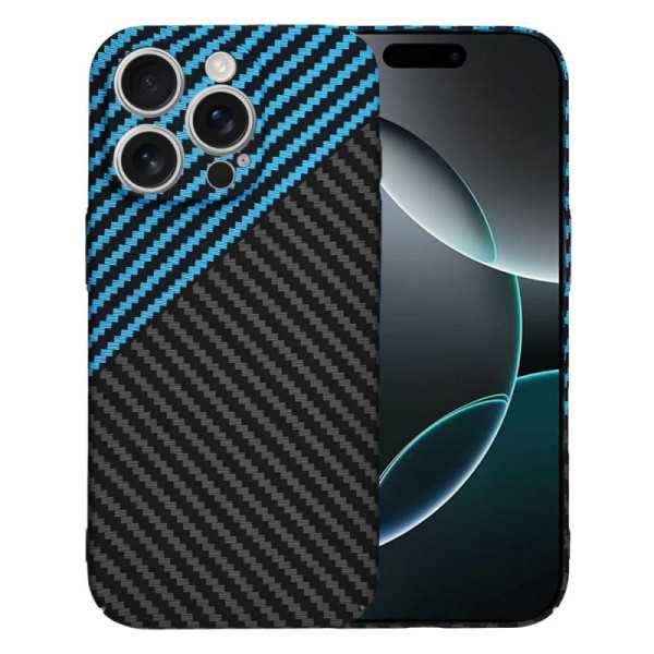 Husa pentru iPhone 16 Pro , Techsuit Carbonite FiberShell , Blue Pulse