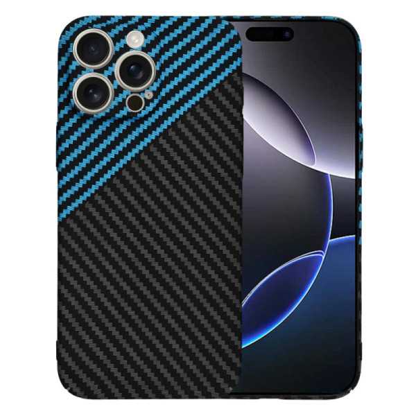 Husa pentru iPhone 16 Pro Max , Techsuit Carbonite FiberShell , Blue Pulse