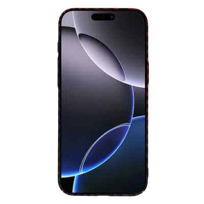 Husa pentru iPhone 16 Pro Max , Techsuit Carbonite FiberShell , rosu Vortex - 2