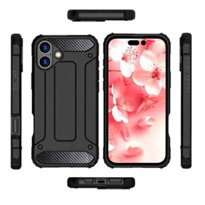 Husa pentru iPhone 16 , Techsuit Hybrid Armor , negru - 3