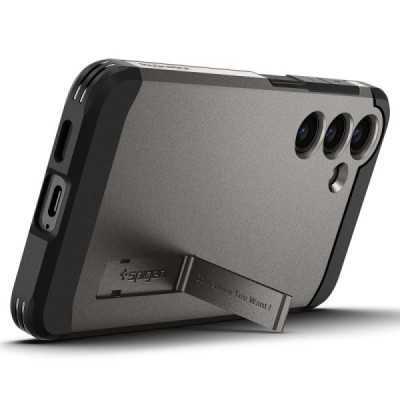 Husa pentru Samsung Galaxy S24 - Spigen Tough Armor - Gunmetal - 5