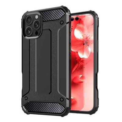 Husa pentru iPhone 16 Pro , Techsuit Hybrid Armor , negru - 1