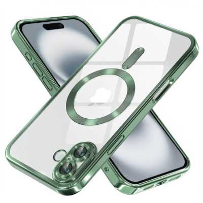 Husa pentru iPhone 16 Plus , Techsuit Luxury Crystal MagSafe , deep green - 1