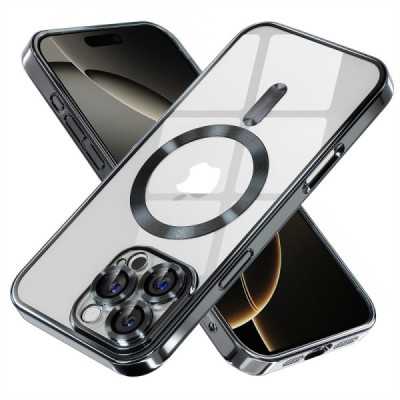 Husa pentru iPhone 16 Pro , Techsuit Luxury Crystal MagSafe , negru - 1