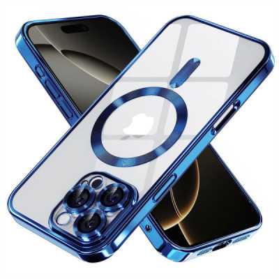 Husa pentru iPhone 16 Pro , Techsuit Luxury Crystal MagSafe , Deep Blue - 1