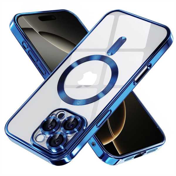 Husa pentru iPhone 16 Pro , Techsuit Luxury Crystal MagSafe , Deep Blue