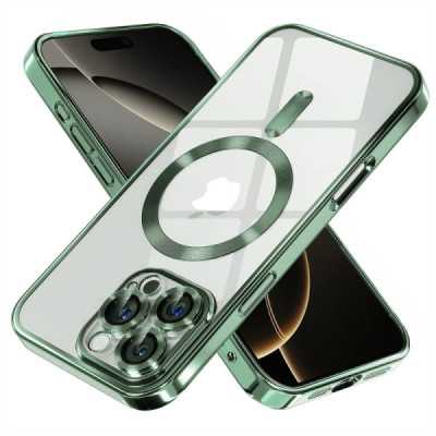 Husa pentru iPhone 16 Pro , Techsuit Luxury Crystal MagSafe , deep green - 1