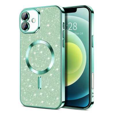 Husa pentru iPhone 16 , Techsuit Luxury Glitter MagSafe , light green - 1