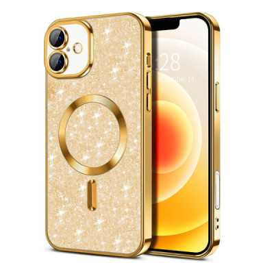 Husa pentru iPhone 16 Plus , Techsuit Luxury Glitter MagSafe , Gold - 1