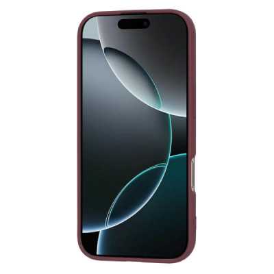 Husa pentru iPhone 16 Pro , Techsuit SoftFlex , plum red - 2