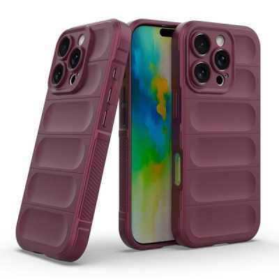 Husa pentru iPhone 16 Pro , Techsuit Magic Shield , Bordeaux - 1