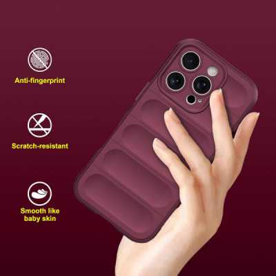 Husa pentru iPhone 16 Pro , Techsuit Magic Shield , Bordeaux - 3