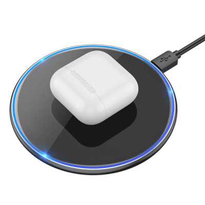 Incarcator Wireless Fast Charging 15W, Hoco Pro Easy (CW6), negru - 2