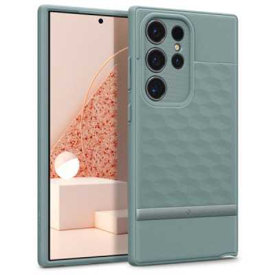 Husa pentru Samsung Galaxy S24 Ultra - Spigen Caseology Parallax - Sage Green - 1