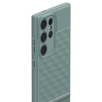 Husa pentru Samsung Galaxy S24 Ultra - Spigen Caseology Parallax - Sage Green - 7