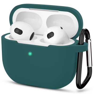 Husa pentru Apple AirPods 3, Techsuit, dark green - 1